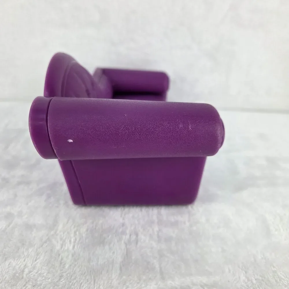 Barbie My Scene Purple Chaise Lounge Sofa Furniture 2003 Mattel No Legs